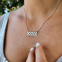 Load image into Gallery viewer, CONTACT US TO RECREATE THIS SOLD OUT STYLE Frangipani Bua Bar Necklace - 925 Sterling Silver FJD$ - Adorn Pacific - Necklaces
