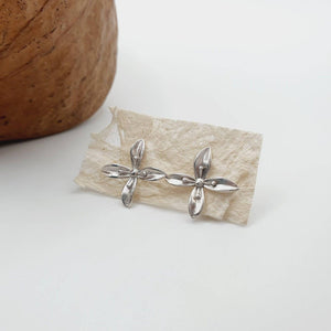 CONTACT US TO RECREATE THIS SOLD OUT STYLE Frangipani Bua Stud Earrings - 925 Sterling Silver FJD$ - Adorn Pacific - All Products