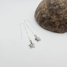 Load image into Gallery viewer, READY TO SHIP Frangipani Charm Threader Earrings - 925 Sterling Silver FJD$ - Adorn Pacific - Earrings
