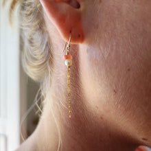 Load image into Gallery viewer, READY TO SHIP Freshwater Pearl &amp; Coral Earrings in 14k Gold Fill - FJD$ - Adorn Pacific - All Products
