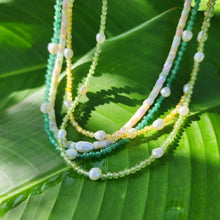 Load image into Gallery viewer, READY TO SHIP Freshwater Pearl &amp; Faceted Glass Bead Choker Necklace - 925 Sterling Silver FJD$ - Adorn Pacific - Necklaces
