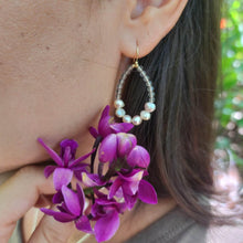 Load image into Gallery viewer, READY TO SHIP Freshwater Pearl &amp; Labradorite Faceted Beads Earrings in 14k Gold Fill - FJD$ - Adorn Pacific - All Products

