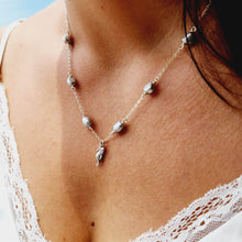 Load image into Gallery viewer, READY TO SHIP Freshwater Pearl &amp; Seahorse Charm Necklace - FJD$ - Adorn Pacific - All Products
