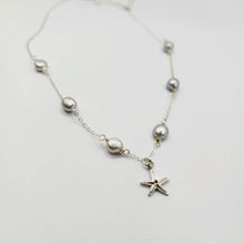 Load image into Gallery viewer, READY TO SHIP Freshwater Pearl &amp; Starfish Charm Necklace - FJD$ - Adorn Pacific - All Products
