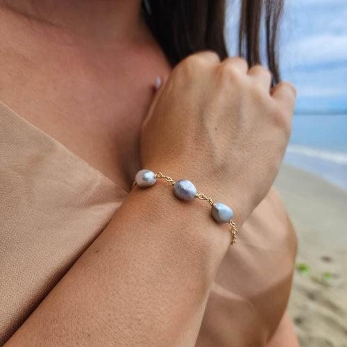 READY TO SHIP Freshwater Pearl Bracelet - 14k Gold Fill FJD$ - Adorn Pacific - All Products