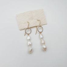 Load image into Gallery viewer, READY TO SHIP Freshwater Pearl Drop Earrings in 14k Gold Fill &amp; 925 Sterling Silver - FJD$ - Adorn Pacific - All Products
