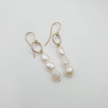 Load image into Gallery viewer, READY TO SHIP Freshwater Pearl Drop Earrings in 14k Gold Fill &amp; 925 Sterling Silver - FJD$ - Adorn Pacific - All Products
