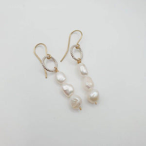 READY TO SHIP Freshwater Pearl Drop Earrings in 14k Gold Fill & 925 Sterling Silver - FJD$ - Adorn Pacific - All Products