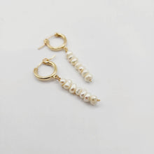 Load image into Gallery viewer, READY TO SHIP Freshwater Pearl Huggie Drop Earrings - 14k Gold Fill FJD$ - Adorn Pacific - 
