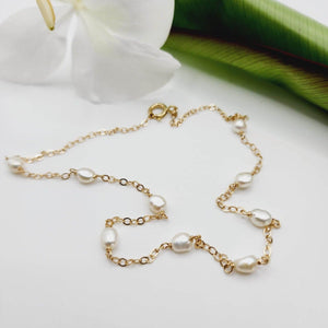 CONTACT US TO RECREATE THIS SOLD OUT STYLE Freshwater Pearl Necklace - 14k Gold Fill FJD$ - Adorn Pacific - Necklaces