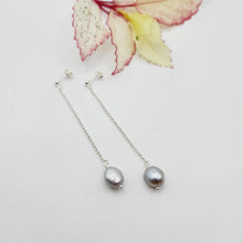 Load image into Gallery viewer, READY TO SHIP - Freshwater Pearl Stud Drop Earrings - 925 Sterling Silver FJD$ - Adorn Pacific - Earrings
