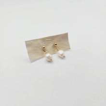 Load image into Gallery viewer, READY TO SHIP - Freshwater Pearl Stud Earrings - 14k Gold Fill FJD$ - Adorn Pacific - Earrings
