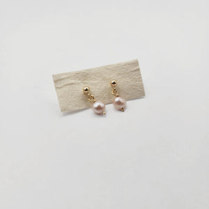 READY TO SHIP - Freshwater Pearl Stud Earrings - 14k Gold Fill FJD$ - Adorn Pacific - Earrings