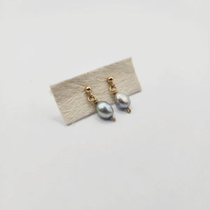READY TO SHIP - Freshwater Pearl Stud Earrings - 14k Gold Fill FJD$ - Adorn Pacific - Earrings