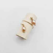 Load image into Gallery viewer, READY TO SHIP - Freshwater Pearl Twist Layer Ring - 14k Gold Fill FJD$ - Adorn Pacific - Rings
