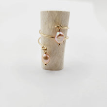 Load image into Gallery viewer, READY TO SHIP - Freshwater Pearl Twist Layer Ring - 14k Gold Fill FJD$ - Adorn Pacific - Rings
