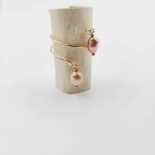 Load image into Gallery viewer, READY TO SHIP - Freshwater Pearl Twist Layer Ring - 14k Gold Fill FJD$ - Adorn Pacific - Rings
