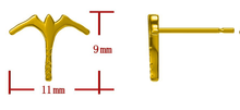 Load image into Gallery viewer, READY TO SHIP Frigate Bird Stud Earrings - 9k Solid Gold FJD$ - Adorn Pacific - All Products
