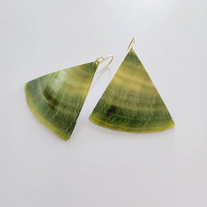 CONTACT US TO RECREATE THIS SOLD OUT STYLE Geometric Mother Of Pearl Earrings - 14k Gold Fill FJD$ - Adorn Pacific - Earrings