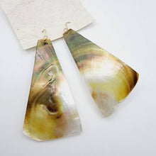 Load image into Gallery viewer, CONTACT US TO RECREATE THIS SOLD OUT STYLE Geometric Mother Of Pearl Earrings - 14k Gold Fill FJD$ - Adorn Pacific - Earrings

