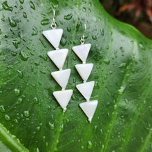 Load image into Gallery viewer, READY TO SHIP Geometric Mother of Pearl Earrings - 925 Sterling Silver FJD$ - Adorn Pacific - Earrings
