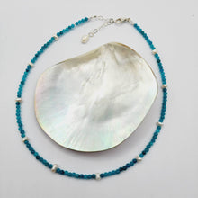 Load image into Gallery viewer, READY TO SHIP Glass Bead &amp; Freshwater Pearl Choker Necklace - 925 Sterling Silver FJD$ - Adorn Pacific - Earrings
