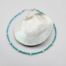 Load image into Gallery viewer, READY TO SHIP Glass Bead &amp; Freshwater Pearl Choker Necklace - 925 Sterling Silver FJD$ - Adorn Pacific - Earrings
