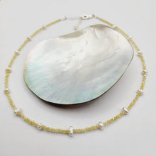 Load image into Gallery viewer, READY TO SHIP Glass Bead &amp; Freshwater Pearl Choker Necklace - 925 Sterling Silver FJD$ - Adorn Pacific - Necklaces
