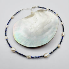 Load image into Gallery viewer, READY TO SHIP Glass Bead &amp; Freshwater Pearl Choker Necklace - 925 Sterling Silver FJD$ - Adorn Pacific - Earrings
