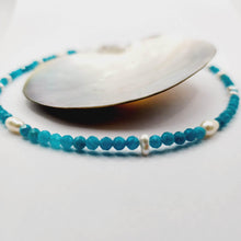 Load image into Gallery viewer, READY TO SHIP Glass Bead &amp; Freshwater Pearl Choker Necklace - 925 Sterling Silver FJD$ - Adorn Pacific - Earrings
