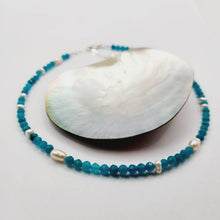 Load image into Gallery viewer, READY TO SHIP Glass Bead &amp; Freshwater Pearl Choker Necklace - 925 Sterling Silver FJD$ - Adorn Pacific - Earrings
