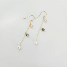 Load image into Gallery viewer, READY TO SHIP - Glass Bead &amp; Pearl Drop Earrings - 14k Gold Fill FJD$ - Adorn Pacific - Earrings
