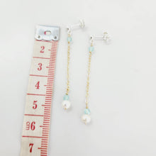 Load image into Gallery viewer, READY TO SHIP - Glass Bead &amp; Pearl Stud Earrings - 14k Gold Fill &amp; 925 Sterling Silver FJD$ - Adorn Pacific - Earrings
