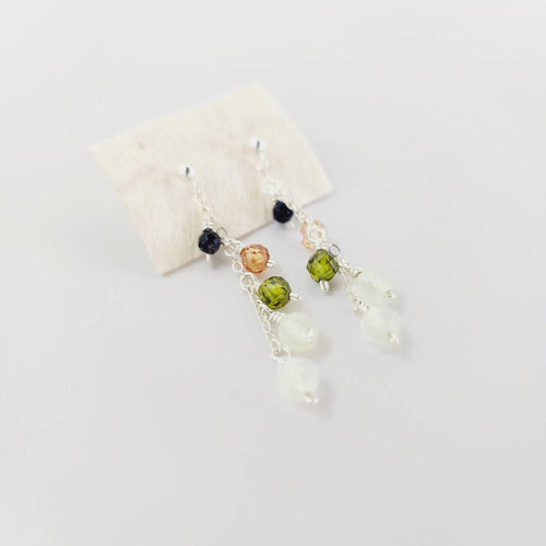 READY TO SHIP - Glass Bead & Pearl Stud Earrings - 925 Sterling Silver FJD$ - Adorn Pacific - Earrings