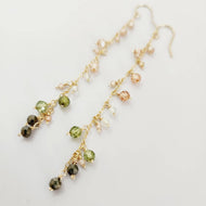 READY TO SHIP - Glass Bead Waterfall Drop Earrings - 14k Gold Fill FJD$ - Adorn Pacific - Earrings