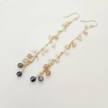 Load image into Gallery viewer, READY TO SHIP - Glass Bead Waterfall Drop Earrings - 14k Gold Fill FJD$ - Adorn Pacific - Earrings
