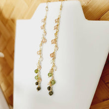 Load image into Gallery viewer, READY TO SHIP - Glass Bead Waterfall Drop Earrings - 14k Gold Fill FJD$ - Adorn Pacific - Earrings
