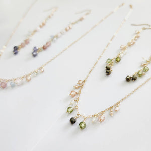 READY TO SHIP - Glass Bead Waterfall Drop Earrings - 14k Gold Fill FJD$ - Adorn Pacific - Earrings
