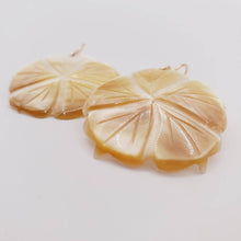 Load image into Gallery viewer, CONTACT US TO RECREATE THIS SOLD OUT STYLE Hibiscus Oyster Shell Hoop Earrings - 14k Gold Filled FJD$ - Adorn Pacific - All Products

