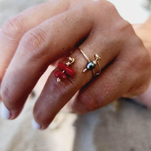 Load image into Gallery viewer, MADE TO ORDER - Keshi Pearl &amp; Coral Twist Layer Ring - 14k Gold Fill FJD$ - Adorn Pacific - Rings
