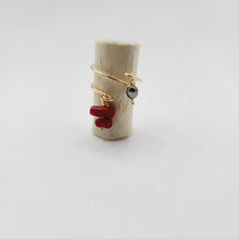 Load image into Gallery viewer, MADE TO ORDER - Keshi Pearl &amp; Coral Twist Layer Ring - 14k Gold Fill FJD$ - Adorn Pacific - Rings
