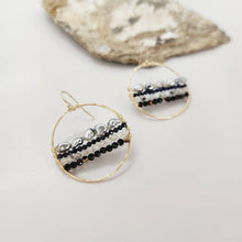 Load image into Gallery viewer, READY TO SHIP - Keshi Pearl &amp; Glass Beads Hoop Earrings - 14k Gold Fill FJD$ - Adorn Pacific - Earrings
