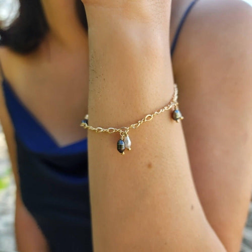 READY TO SHIP Keshi Pearl Bracelet in 14k Gold Fill - FJD$ - Adorn Pacific - All Products