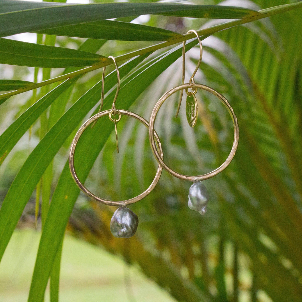 CONTACT US TO RECREATE THIS SOLD OUT STYLE Keshi Pearl Earrings - 14k Gold Fill FJD$ - Adorn Pacific - Earrings