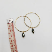 Load image into Gallery viewer, CONTACT US TO RECREATE THIS SOLD OUT STYLE Keshi Pearl Infinity Hoop Earrings - 14k Gold Fill FJD$ - Adorn Pacific - Earrings
