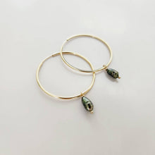 Load image into Gallery viewer, CONTACT US TO RECREATE THIS SOLD OUT STYLE Keshi Pearl Infinity Hoop Earrings - 14k Gold Fill FJD$ - Adorn Pacific - Earrings
