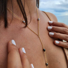Load image into Gallery viewer, READY TO SHIP Keshi Pearl Lariat Y-Necklace - 14k Gold Fill FJD$ - Adorn Pacific - Necklaces
