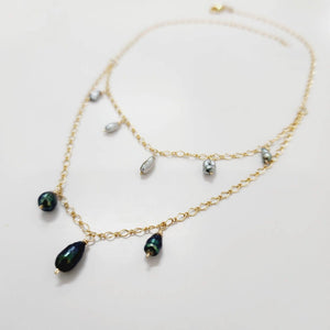 CONTACT US TO RECREATE THIS SOLD OUT STYLE Keshi Pearl Layered Necklace in 14k Gold Fill - FJD$ - Adorn Pacific - All Products