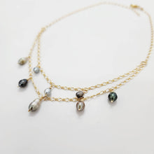 Load image into Gallery viewer, READY TO SHIP Keshi Pearl Layered Necklace in 14k Gold Fill - FJD$ - Adorn Pacific - All Products
