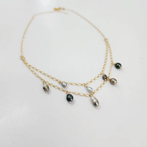 READY TO SHIP Keshi Pearl Layered Necklace in 14k Gold Fill - FJD$ - Adorn Pacific - All Products